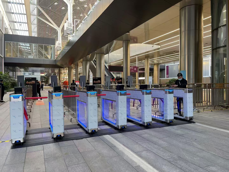 人脸识别门禁通道闸机支持多场景化使用和定制